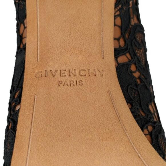 Givenchy Leather Lace Heeled Ankle Boots - Picture 8 of 9